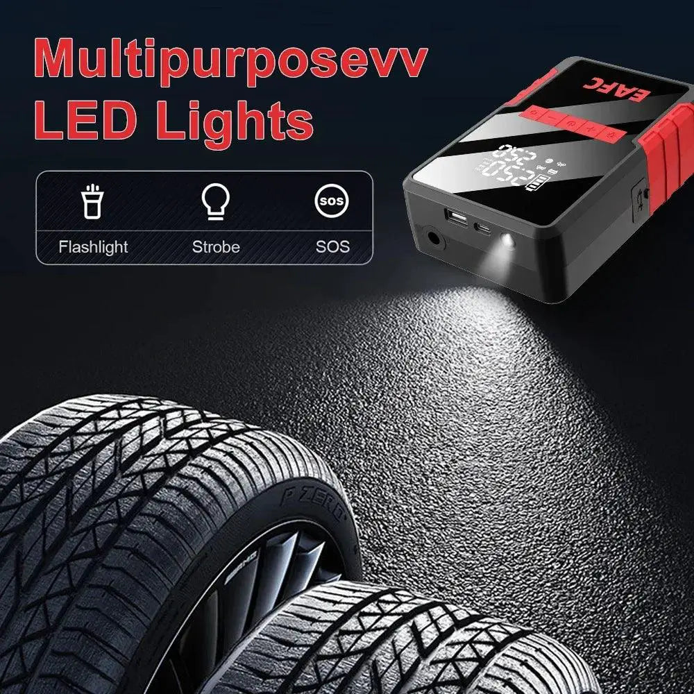 1200A Multi-Function Car Jump Starter and Air Compressor - OurLum.com