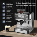 Tacleekii Espresso Machine Stainless Steel Professional