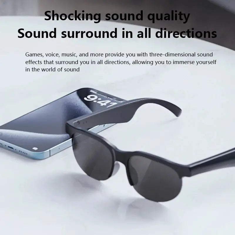 2026 New Smart Glasses AI Translation Bluetooth Conversation Recording Listening To Music Smart Sunglasses for Men Women