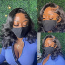 Short Brazilian Body Wave Lace Front Wig 13x4 Human Hair Bob