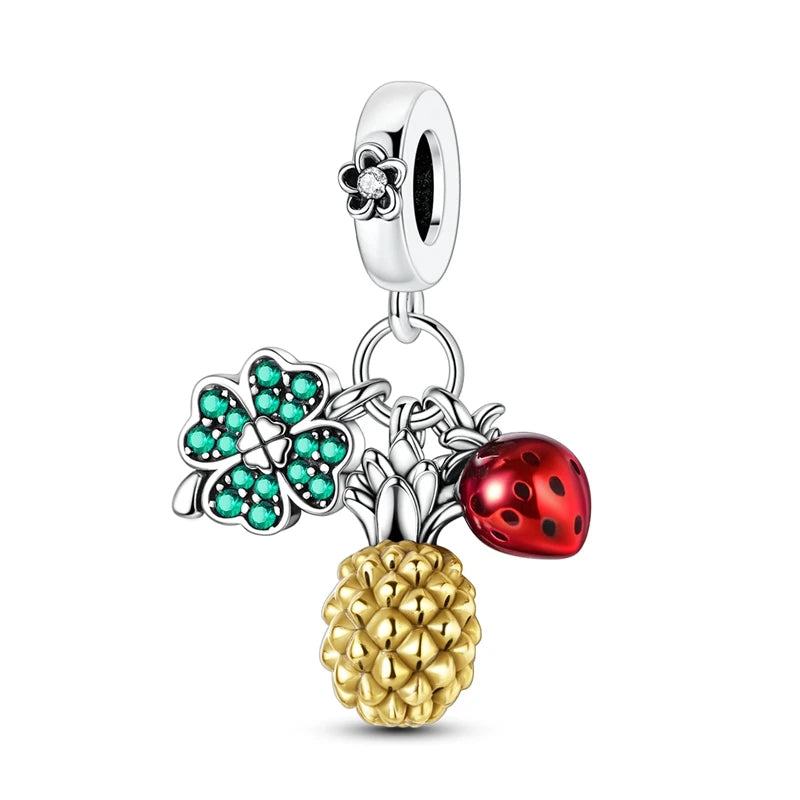 Charm Sterling Silver Bead Pendant