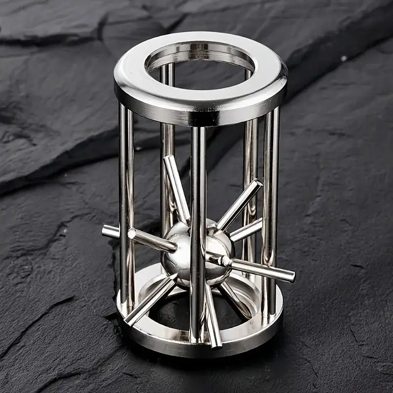 Stainless Steel Cage Challenge Game - Adult Complex Multi Layer Puzzle Toy, Ideal Gift for Birthday，Perfect Party Accessories
