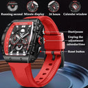 LIGE Skull Men's Chronograph Watch Stylish Quartz Wristwatch