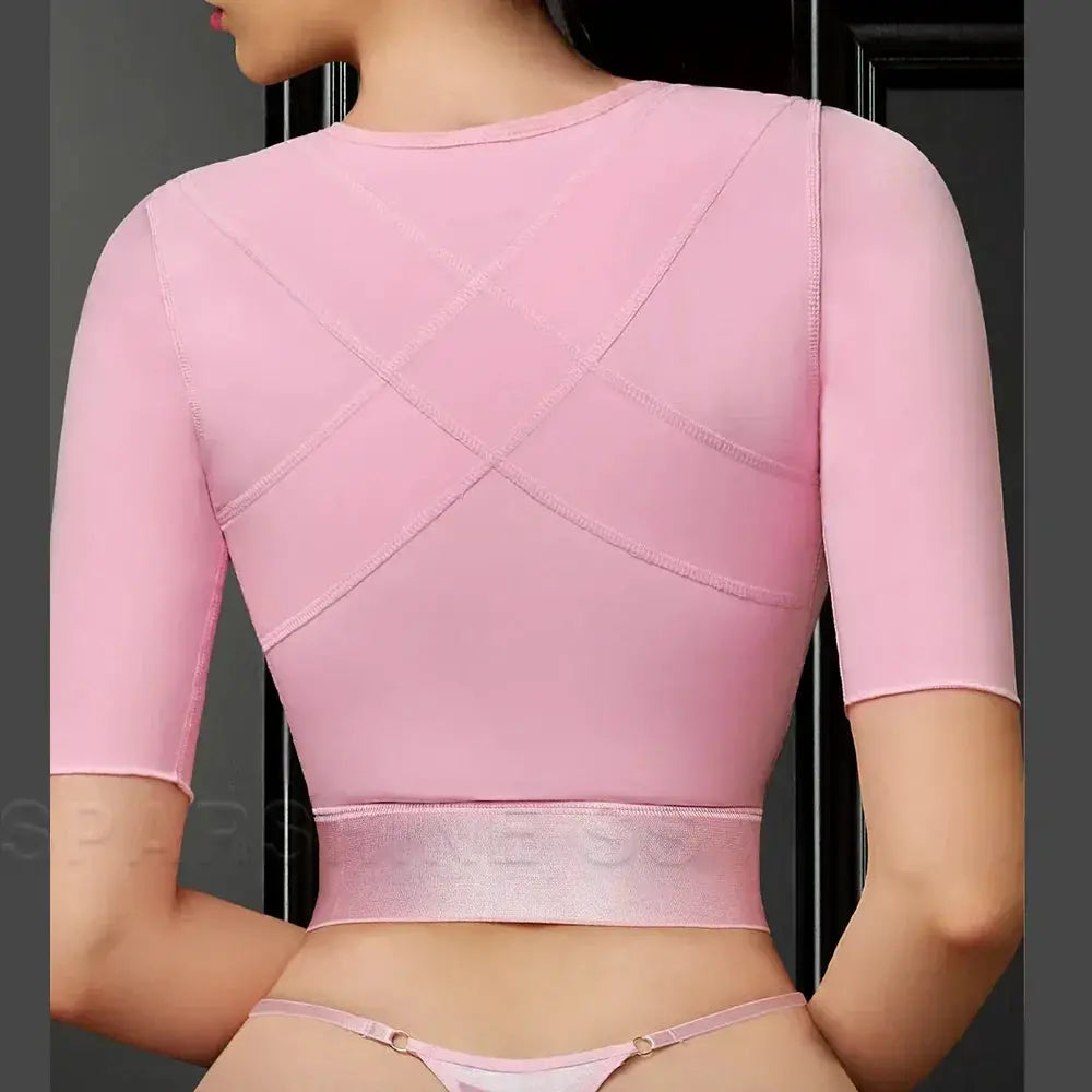 Mid Sleeve Posture Corrector Corset Shapewear Medium Control