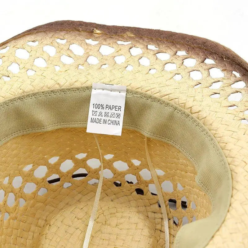 New Retro Raffia Straw Cowboy Hat For Women And Men Summer