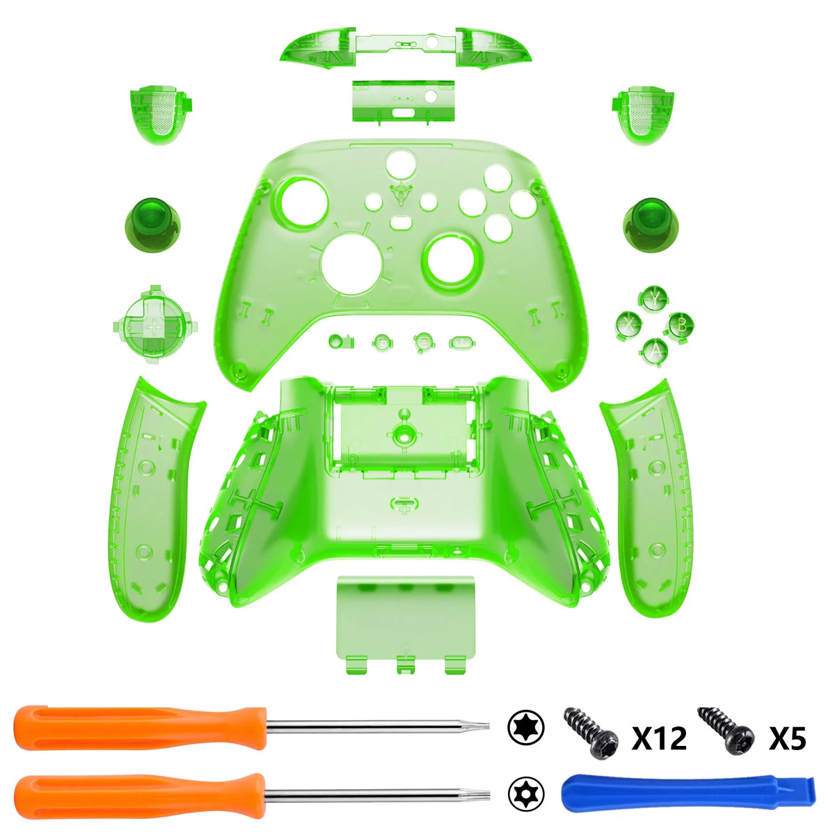 eXtremeRate Replacement Custom Transparent Controller