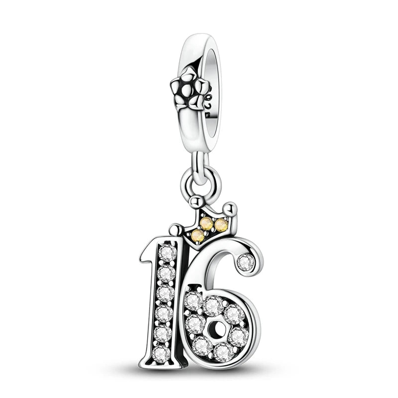 Sterling Silver Charm Pendant Beads