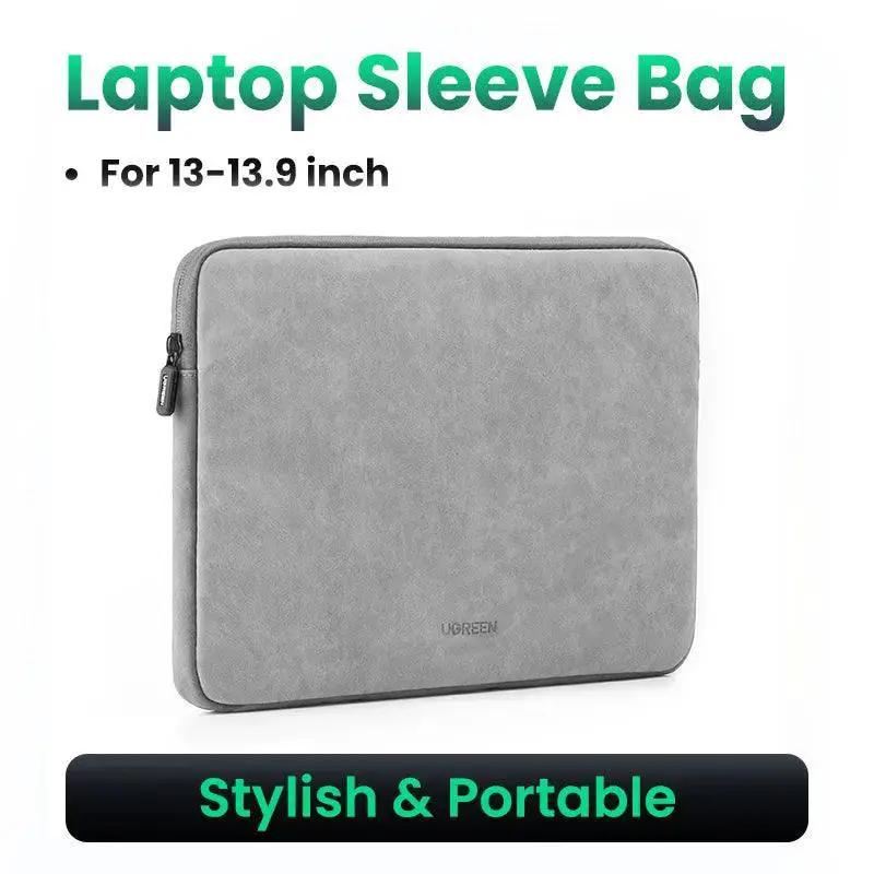 UGREEN Premium Waterproof Leather Laptop Sleeve for MacBook