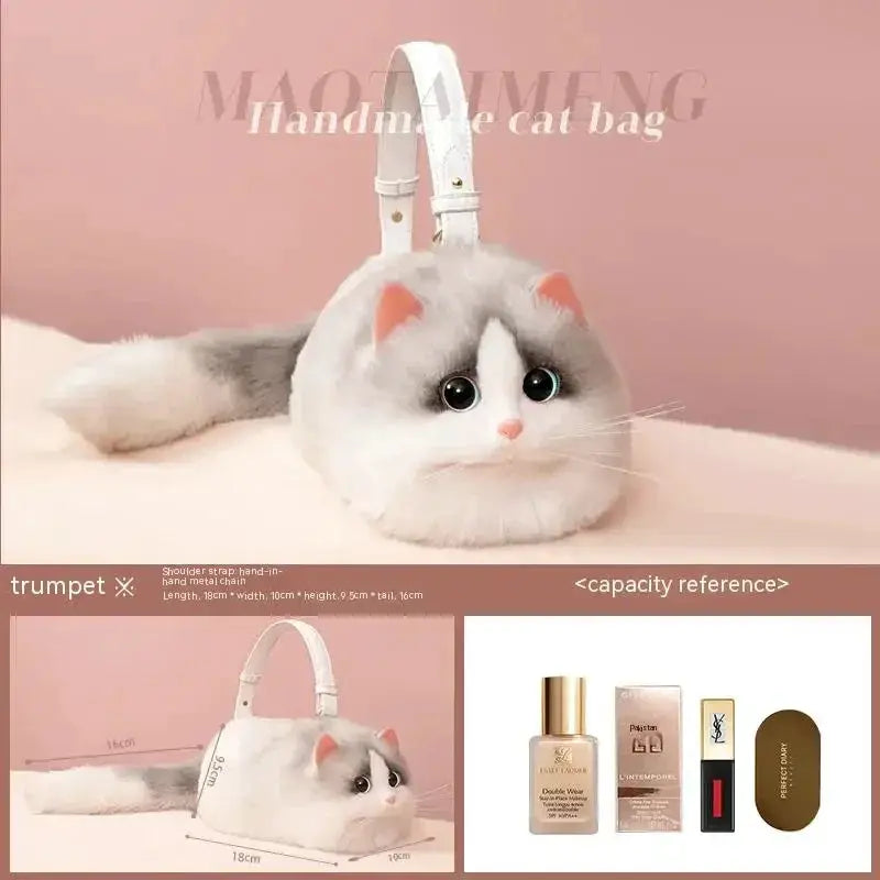 Lightweight Plush Cat Bag for School — product view 18