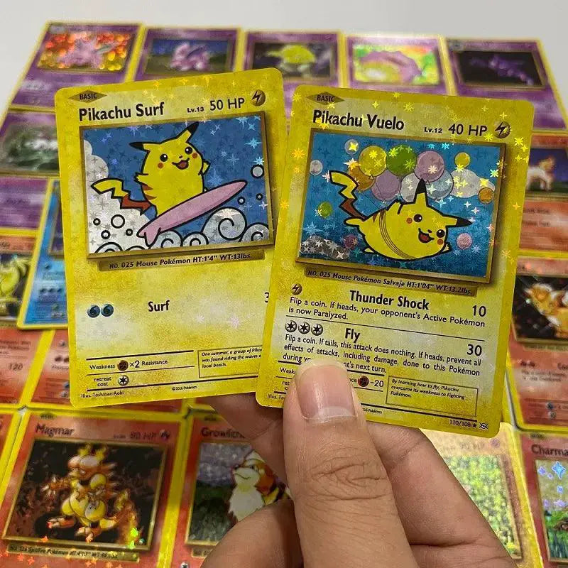 Pokemon Shining Charizard Pikachu Mewtwo Trading Card Set