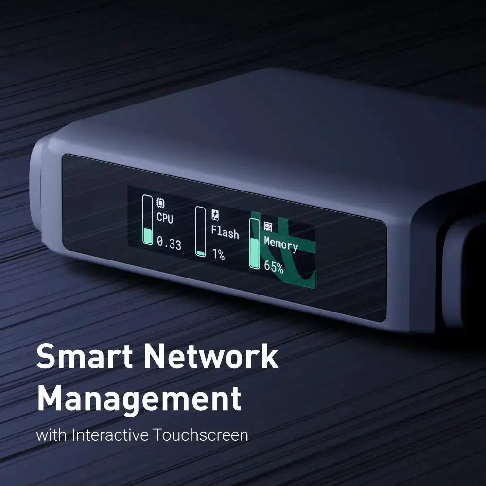 GL.iNet GL-BE3600( Slate 7) Wi-Fi 7 Router, Dual 2.5G Ports, Touch Screen, 3570Mbps Gaming Hotspot, VPN for Public & Hotel