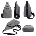 Men's Urban Waterproof Crossbody Bag Korean-Style Fashion