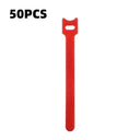 10/30/50pcs Multi-Purpose Fastener Cable Straps Tape Cable Ties Reusable Hook Loop Strips Wire Ties Cables Organizer Cord Wraps