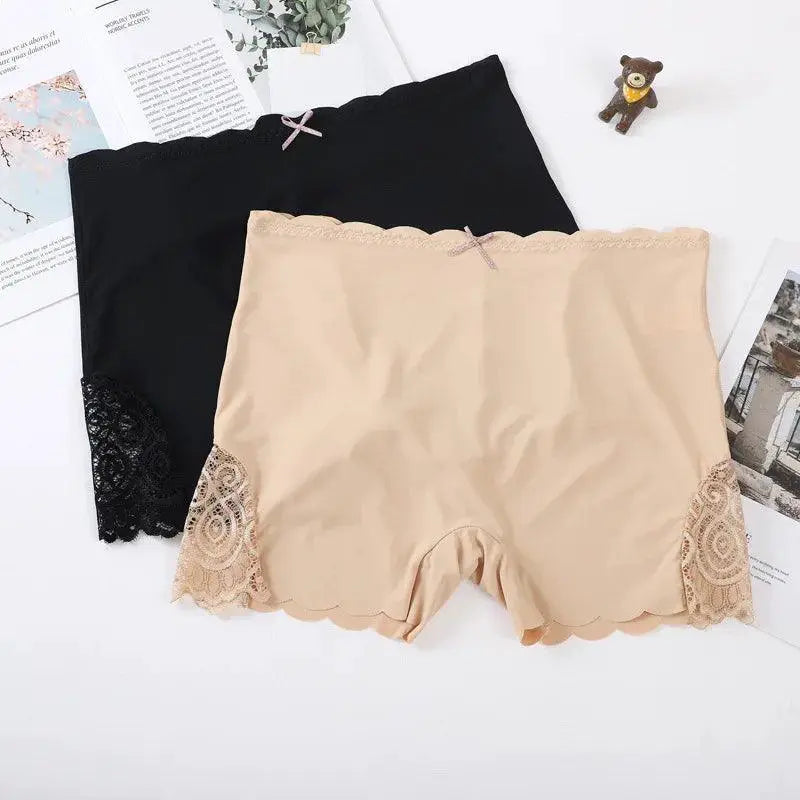 Ice Silk Lace Edge Safety Shorts for Women Comfort