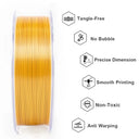 Tricolor Silk PLA Filament for Display Models