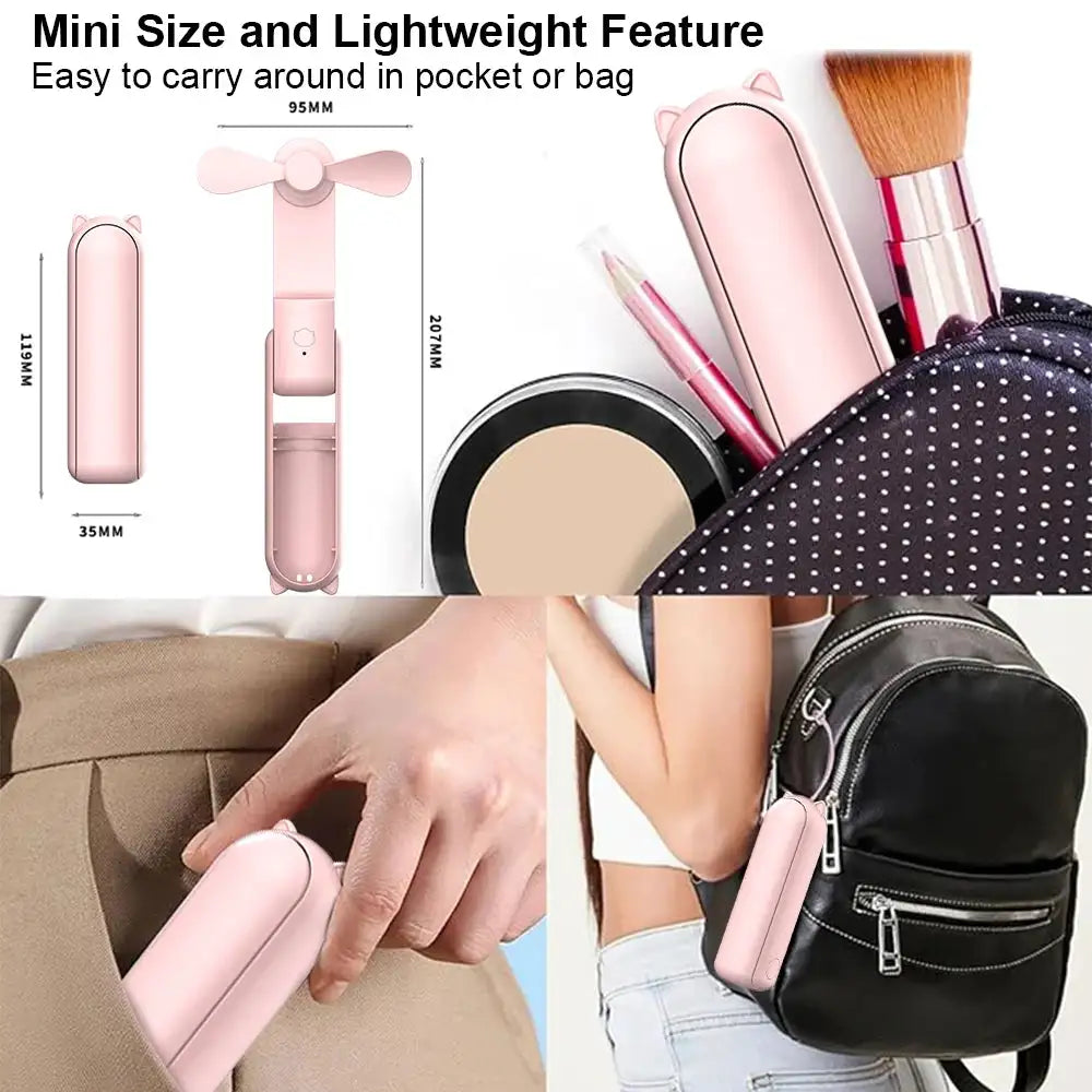 Ultra Portable Fan - Rechargeable Power Bank