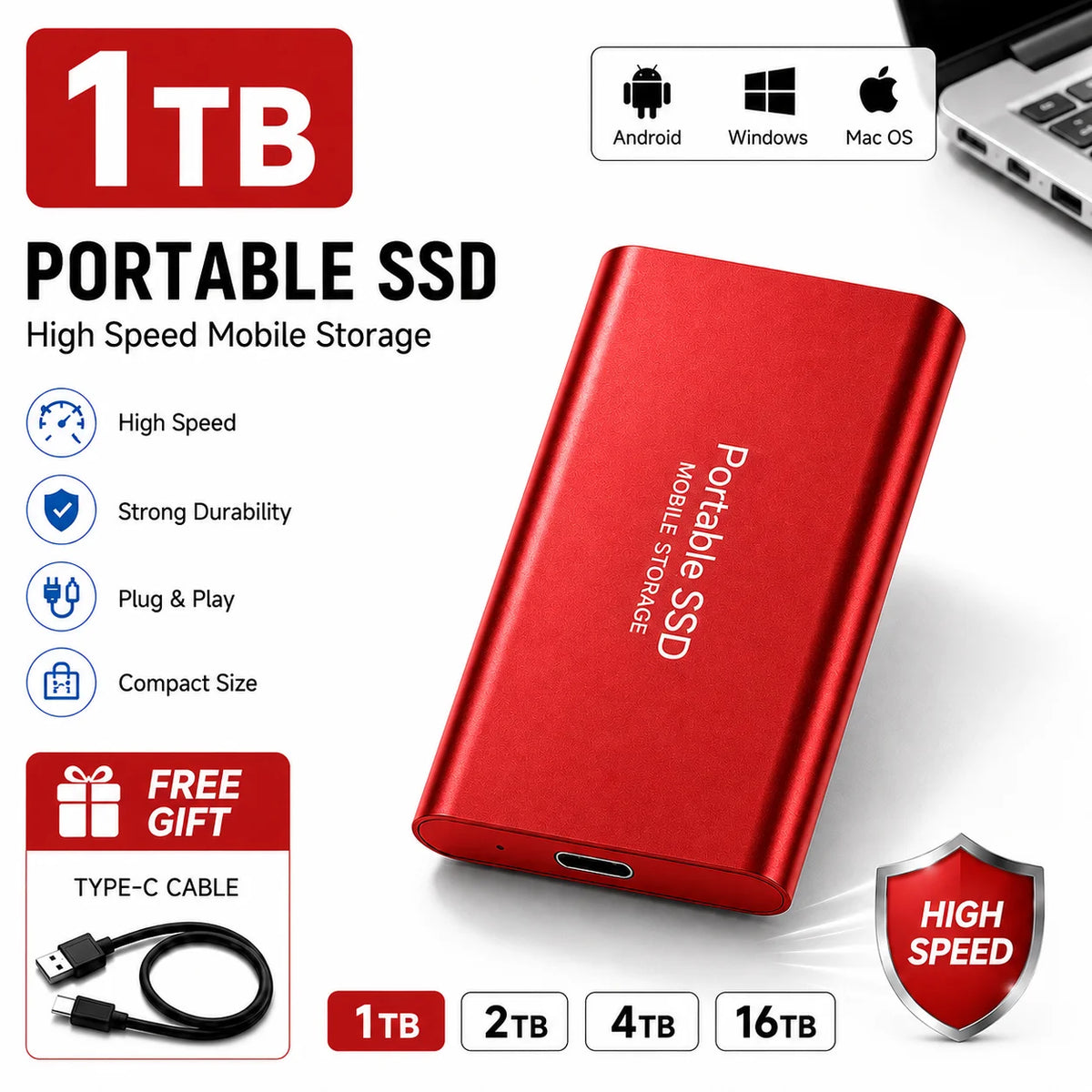 USB Laptop Portable SSD