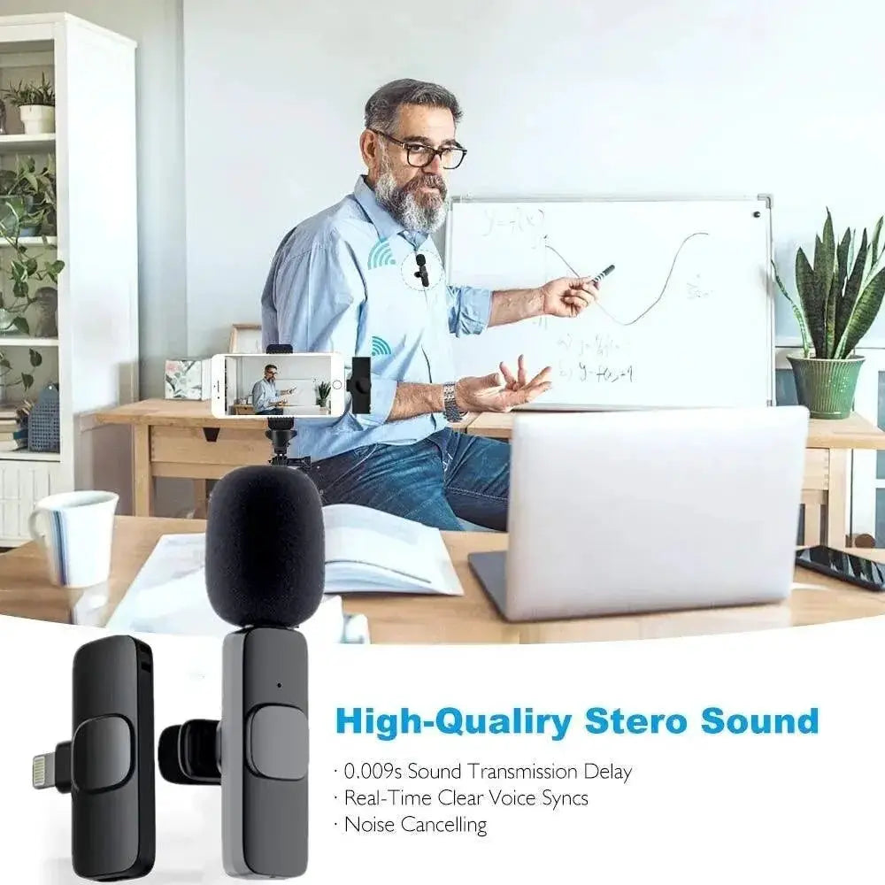 Wireless Lavalier Mini Mic for Live Streaming Audio Quality