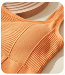 Crop Top with Built-In Bra for Women