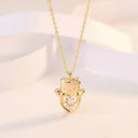 Hello Kitty Zircon Pendant Sparkling Elegance Jewelry