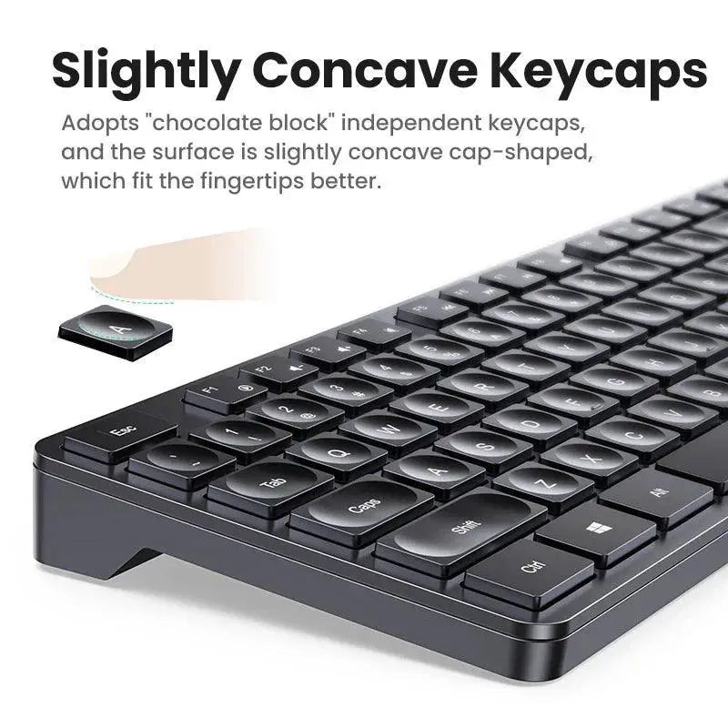 UGREEN Keyboard and Mouse Set with English Russian Keycaps