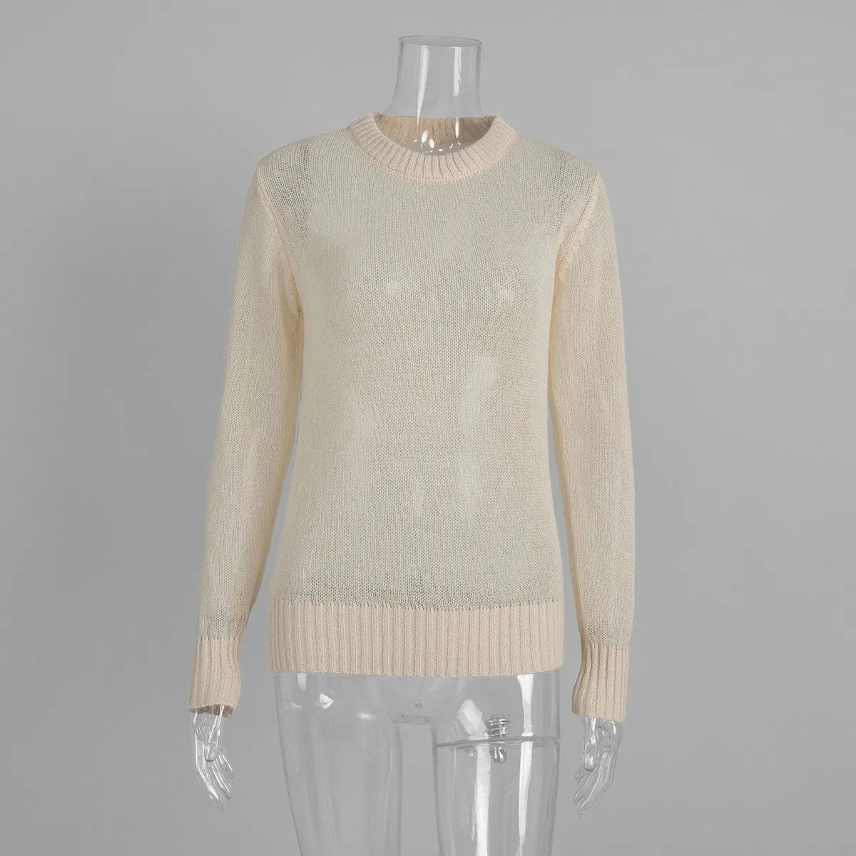 Crewneck Regular Fit Spring Sweater