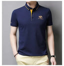 New Summer Korean Embroidered Polo Shirt Men's Luxury Top