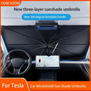 Heat-Blocking Sunshade for Tesla Owners