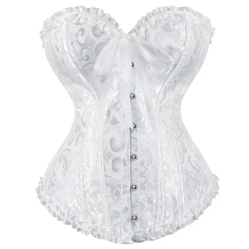 Victorian Lace Up Corset Bustier For Women Shapewear