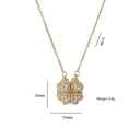 Fashion Retro Lucky Four Leaf Clover Necklace Gift for Women