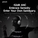 Picun F8 Pro ANC Headphones - 60H Battery