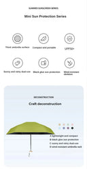 1Pc 55% Off Mini Sun Umbrella Pocket Rain Umbrella