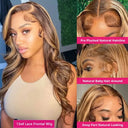 Natural Honey Blonde Highlight Wig