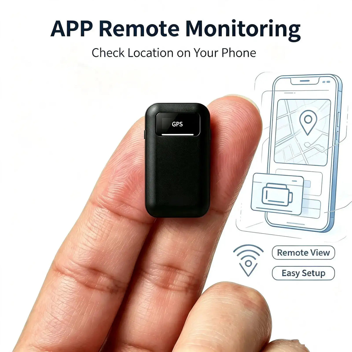Ultra‑Compact Mini Wireless GPS Tracker, Portable Smart Location — product view 2
