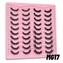 GROINNEYA Vegan 3D Mink Strip Lashes for Natural Looks