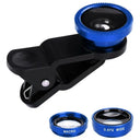 3in1 Fisheye Wide Angle Micro Camera Lens for IPhone Xiaomi