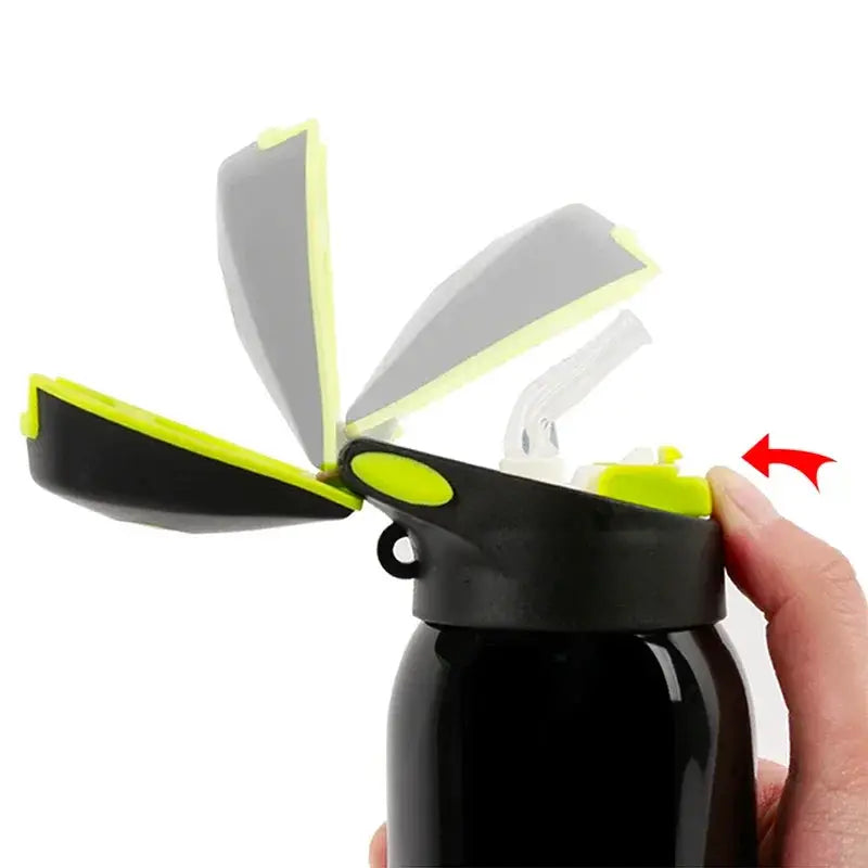 500ML Insulated Stainless Steel Cycling Bottle With Straw