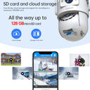 Lenovo 4K WiFi Surveillance Camera Outdoor Dual Lens PTZ IP