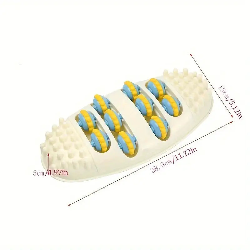 Foot Massager with 4 Roller Rows for Fitness & Yoga Relief