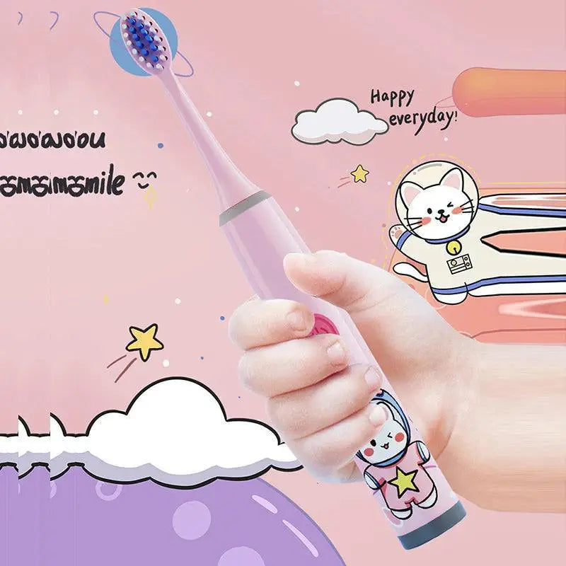 Vibrant Kids Electric Toothbrush Set For Happy Smiles Fun