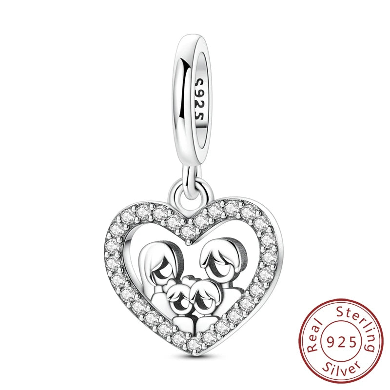Sterling Silver Charm Beads Luminous