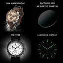 Cadisen Mens Canvas Wristwatch