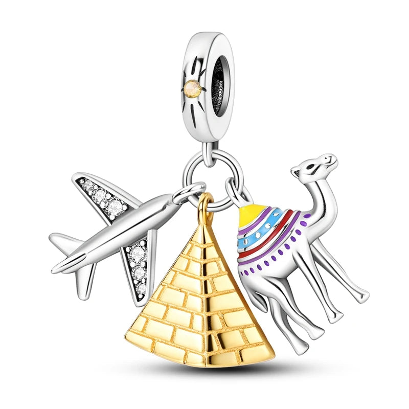 Sterling Silver Charm Bead Eiffel