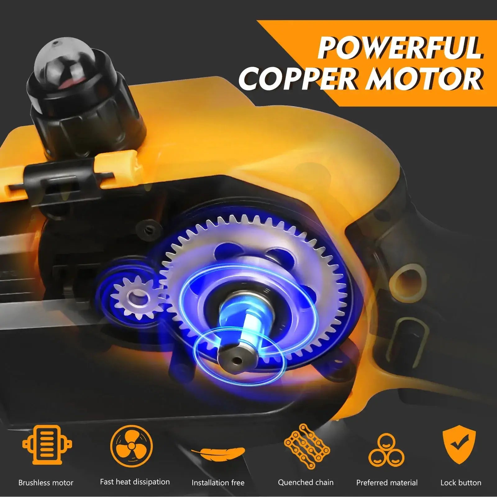 Powerful Cordless 6 Inch Mini Chainsaw Lightweight Electric