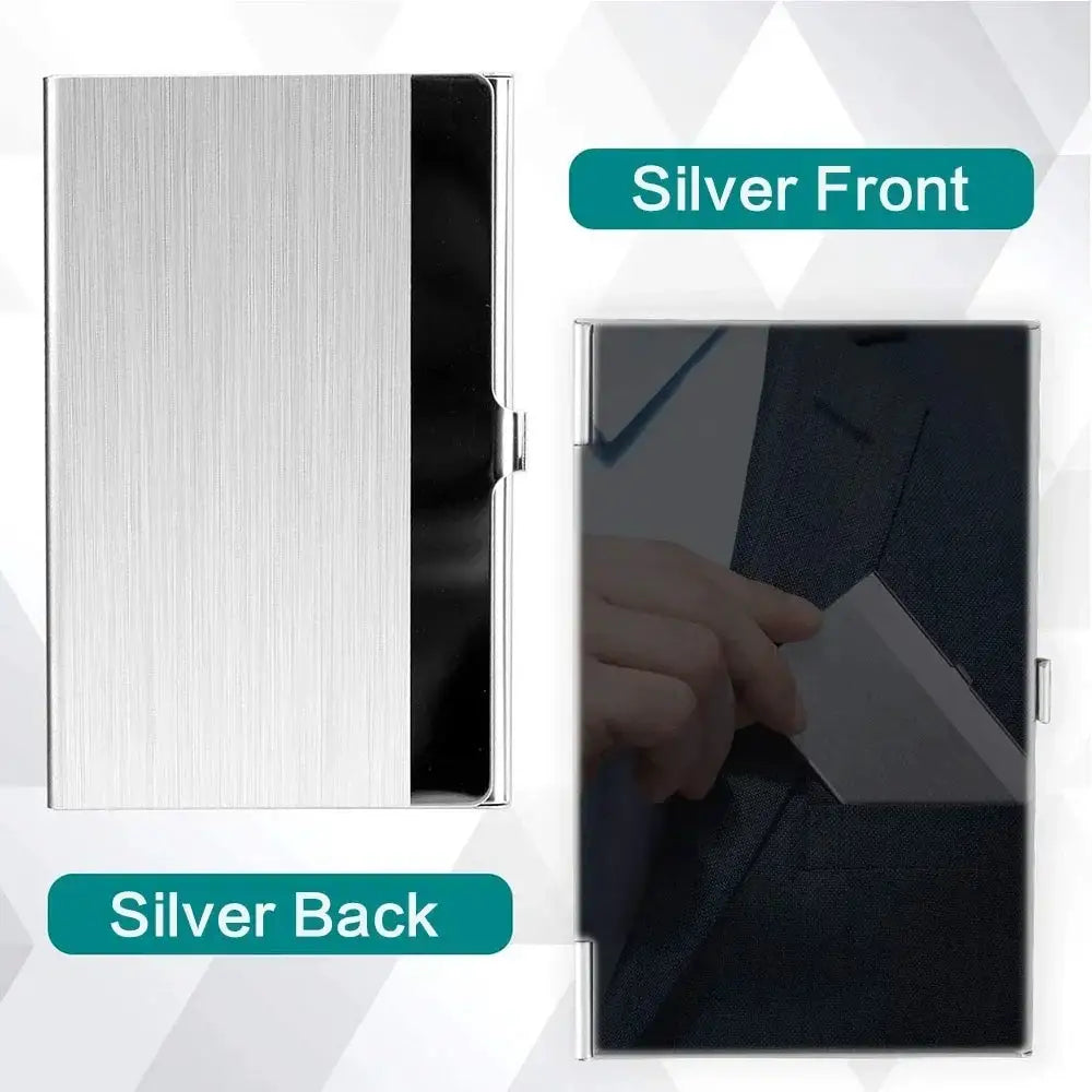 Stainless Steel Card Holder - Ultra Slim Design