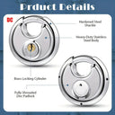 60mm Stainless Padlock - Heavy Duty Security.