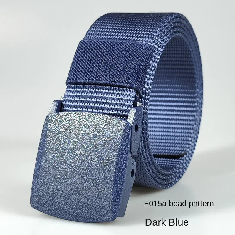 White Automatic Buckle Nylon Army