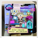 Vintage Pet Figurines Set Featuring Monkey Rabbit Cat Kitten