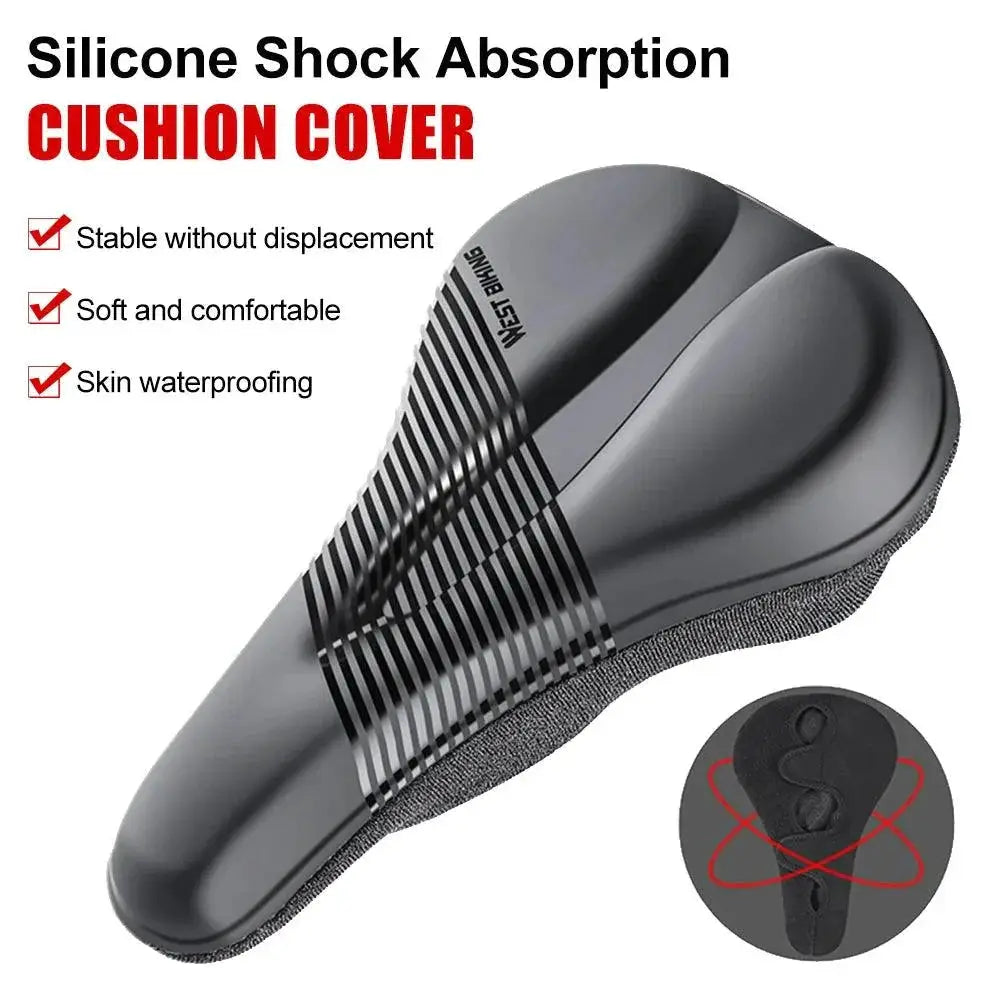 Premium Gel Padded Bike Seat Cover Waterproof Cushion