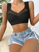 Ultra Soft Wireless Lace Sport Bra